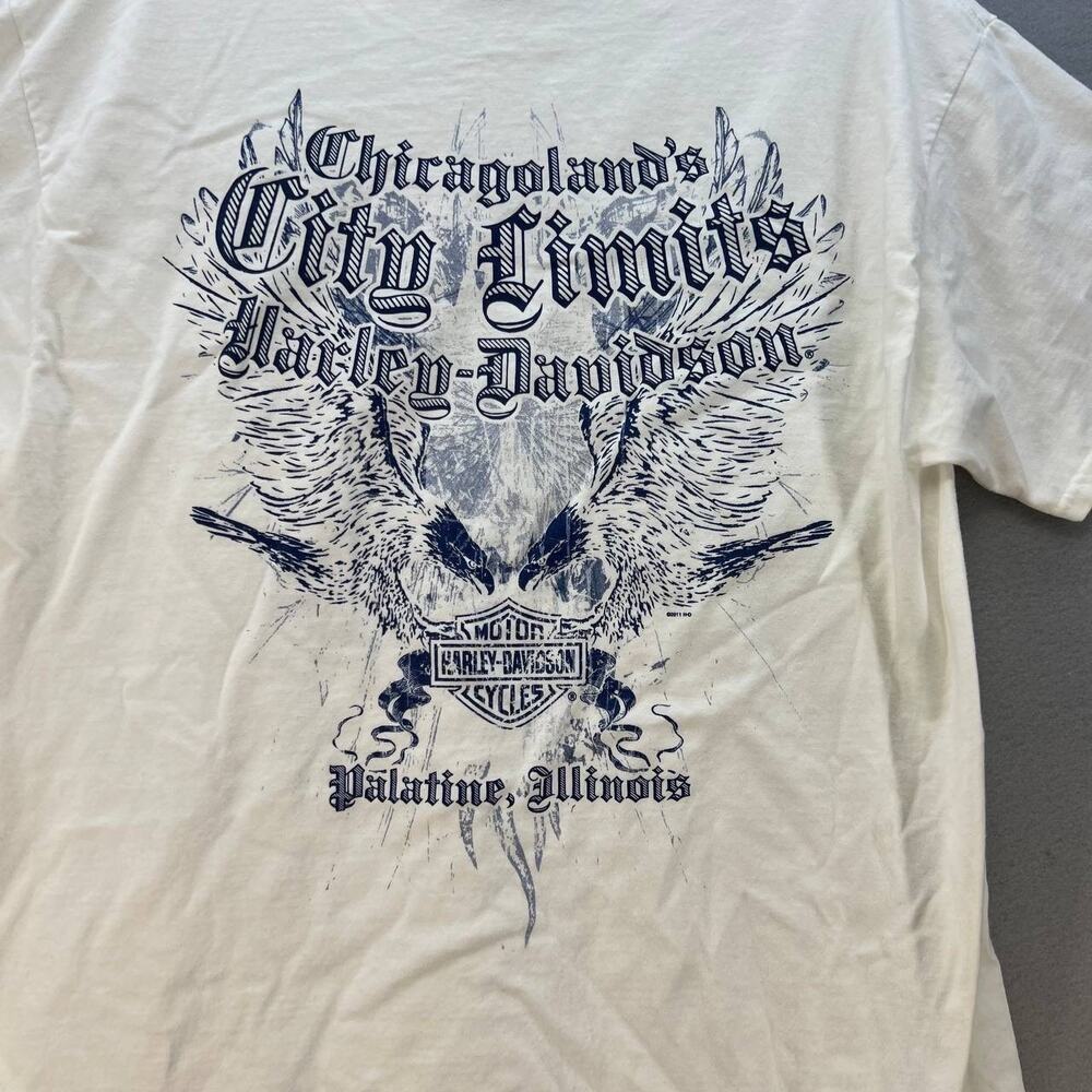 Harley Davidson Men's Chicagoland T-Shirt Size Large Short Sleeve - Picture 5 of 11